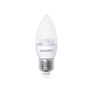 Goodwin C Series 5W 470lm 6500K Daylight Dimmable E27 Clear Candle ES